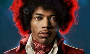 Jimi Hendrix Vivid Colors Portrait