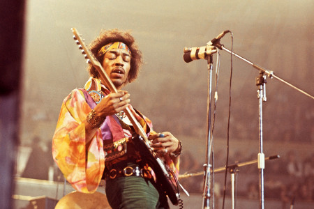 Jimi Hendrix At Concert