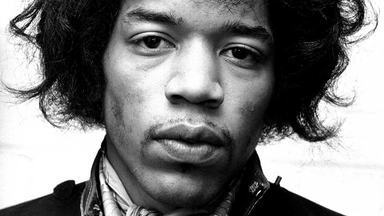 Jimi Hendrix BnW Portrait